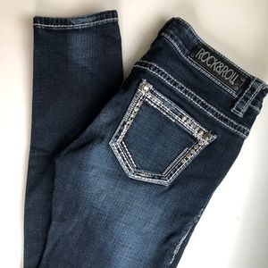 Rock and Roll Cowgirl Skinny Jeans 27x32